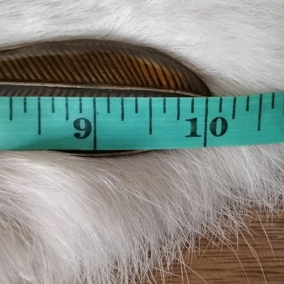 . Vintage Hand Held Mirror - Orange Brown Enameled w Rhinestones Vanity Mirror - Picture 5 of 9